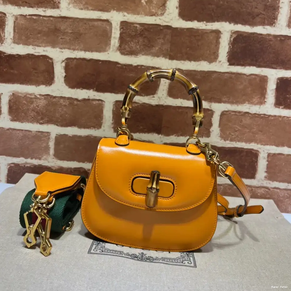 Hyperpeter handle Bamboo GUCCI Mini bag top with 0505